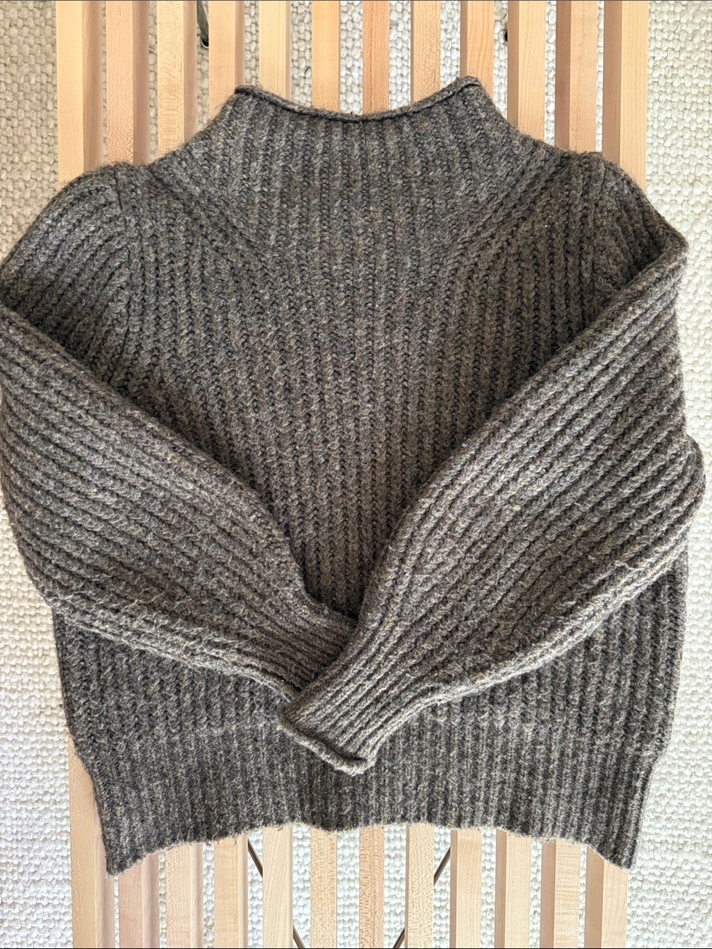 Madewell wool blend mock neck sweater Small